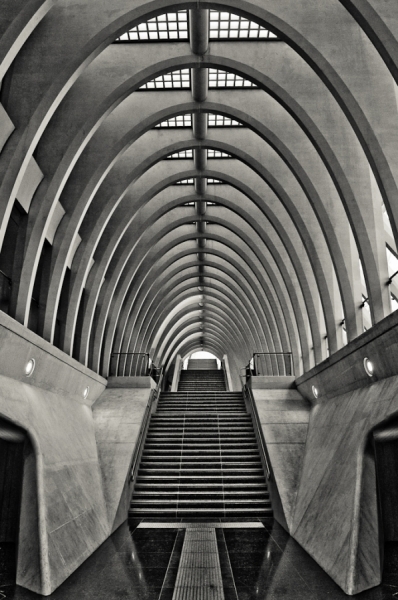Photograph Michael Jacobs Gare De Liege Guillemins on One Eyeland